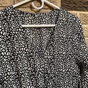 Midi Black and white dress